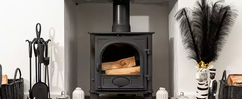Thelin Hearth Products Providence Pellet Insert Fireplace Installation in Dominion, NS
