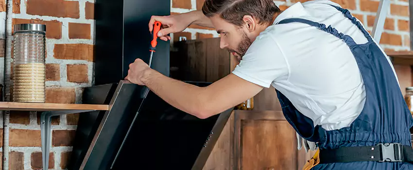 Old Rusted Metal Fireplace Repair And Replacement in Dominion, NS